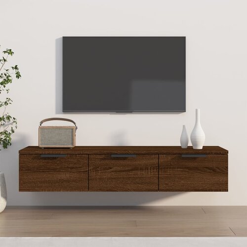  Zidni ormarić boja smeđeg hrasta 102x30x20 cm konstruirano drvo Cijene
