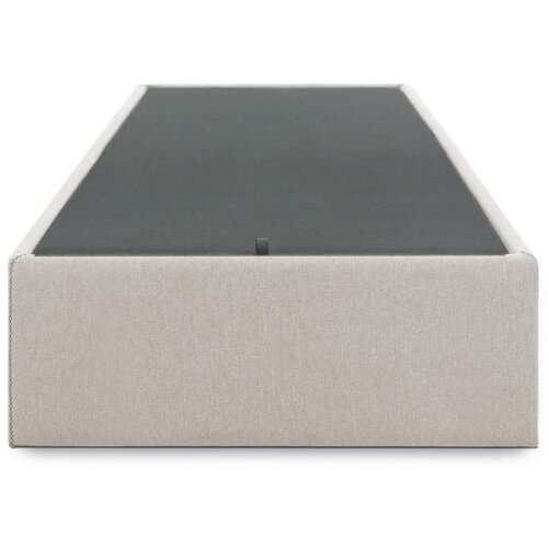Kave Home Bež tapecirani krevet s prostorom za odlaganje 90x190 cm Matters – Cijene