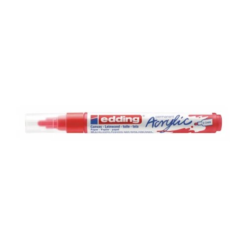  Akrilni marker E-5100 medium 2-3mm obli vrh Edding crvena 12MA51D Cene