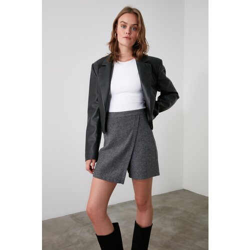 Trendyol Anthracite Wrapped Shorts Skirt Shorts & Bermuda Cijene
