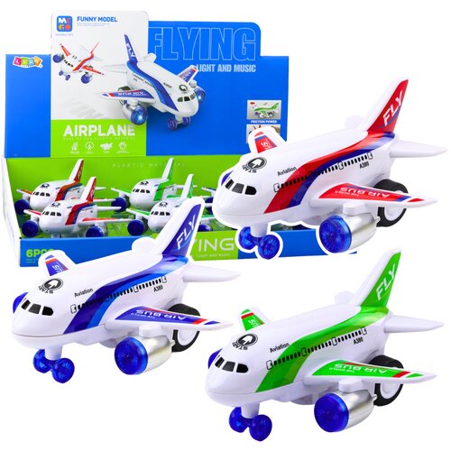Battery Operated Passenger Plane Lights Sounds Drive Mix Cene