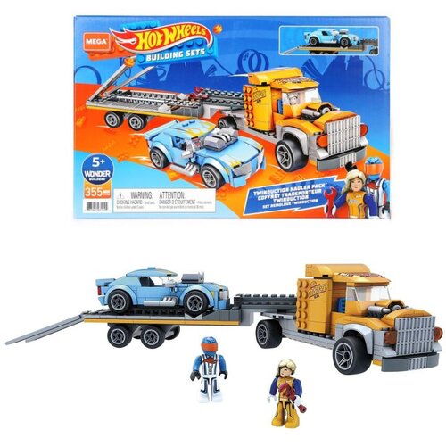Hot_Wheels HOTWHEELS KOCKE TOVORNJAK S AVTOM MEGA CONSTRUX 355 DELOV - MATTEL, (21213294) Cene
