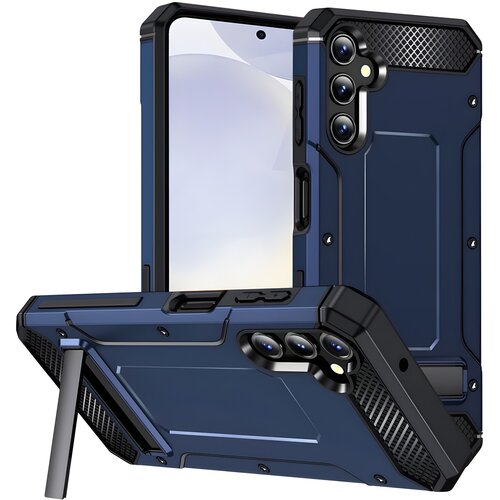 Techsuit Hibridni ovitek Armor Kickstand za Samsung Galaxy S24 Plus - Temno modra Cene