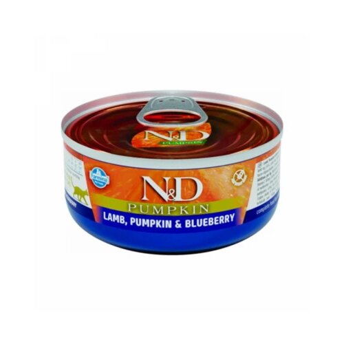 Farmina n&amp;amp;d pumpkin can cat lamb, pumpkin&amp;amp;blueberry 70g Slike