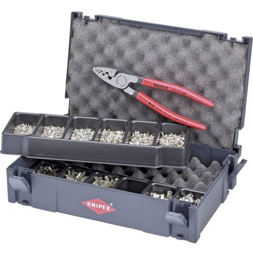 Knipex kle&scaron;ta za krimpovanje hilzni 0,25 - 16,0 mm&sup2; u tanos mini-systainer&reg; plastičnoj kutiji sa neizolovanim hilznama (97 90 05) Cene