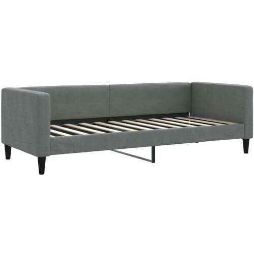 VidaXL dnevni krevet s madracem tamnosivi 80 x 200 cm od tkanine Slike