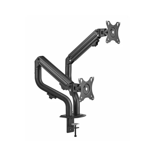 Gembird adjustable desk 2-Display mounting arm, max. 8kg (per screen), 17”-32” Cene