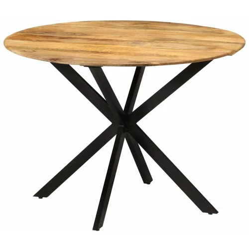  Jedilna miza Ø110x78 cm trden mangov les in jeklo, (20948322)