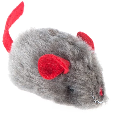 zooplus Mačja igrača miška z mačjo meto in glasom - 1 kos