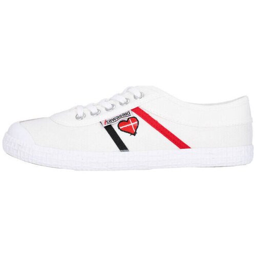 Kawasaki Modne superge Heart Canvas Shoe K194523-ES 1002 White Bela Slike