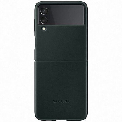 Samsung original usnjen ovitek EF-VF711LBE za SAMSUNG Galaxy Z Flip 3 F711 - zaščita zadnjega dela - zelen Cene