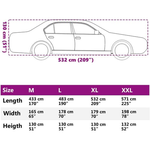 VidaXL Automobilska navlaka za limuzinu s trakama s kopčom srebrna XL Slike