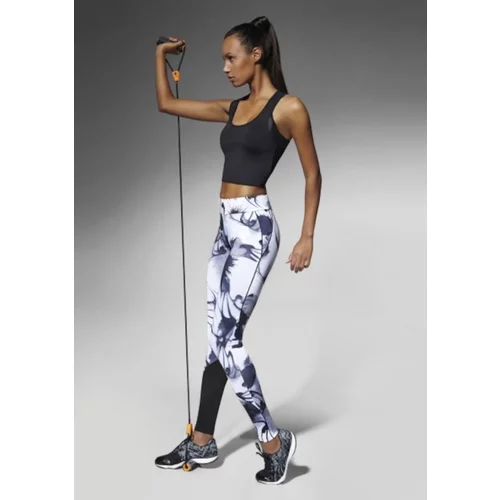 Bas Bleu CALYPSO sports leggings with combined materials and stitching