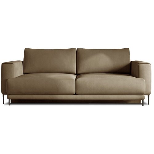 ELTAP Svjetlo smeđa baršunasti sklopiva/s prostorom za odlaganje sofa 260 cm Dalia – Cijene