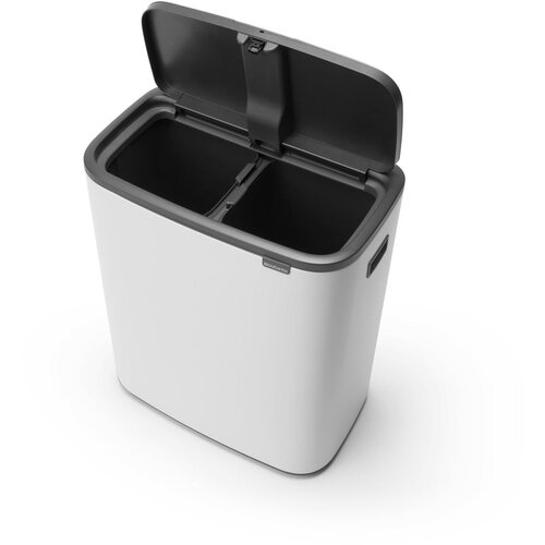 Brabantia Bijela željezna kanta za smeće za odvojeni otpad/na dodir 60 l Bo Touch Bin &ndash; Cijene