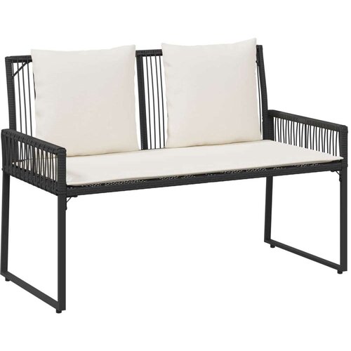  Set vanjskog namje&amp;scaron;taja 4 pcs Crna i krem-bijela poliratan Slike