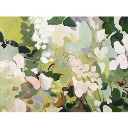 Malerifabrikken Slika z ročno naslikanimi elementi 90x118 cm Green Garden –