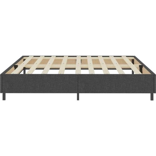 Box spring okvir za krevet od tkanine sivi 200 x 200 cm Slike