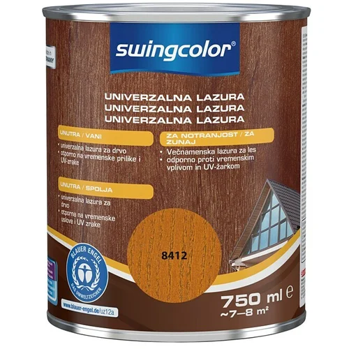 SWINGCOLOR Lazura za les (Tikovina, 750 ml, Svilnati sijaj)