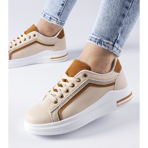Gemre Beige Platform Sneakers Mayfield Cene