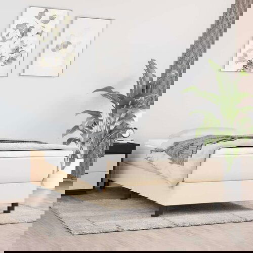  Vzmetnica z žepkasto vzmetjo krem 90x190x20 cm blago, (20792273) Cene