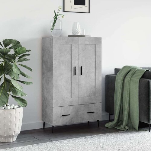  Visoka komoda boja betona 69 5 x 31 x 115 cm konstruirano drvo Cijene