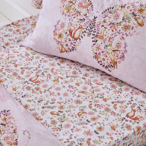 Catherine Lansfield Dječja plahta s gumom za bračni krevet 135x190 cm Enchanted Butterfly &amp;ndash; Slike