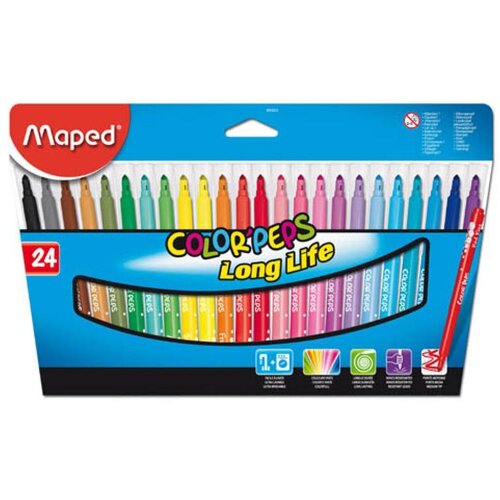 Maped Flomasteri &scaron;kolski Color'Peps Long life 24/1 MAP845022 Cijene