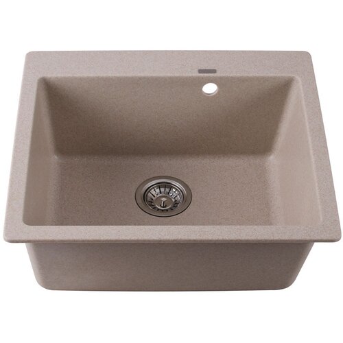 Inter Ceramic Sudopera usadna pravougaona 50x57x22,5 sifon centar 11cm granit bez+s1 Slike