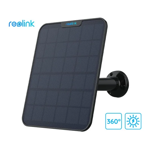 Reolink SOLARNI PANEL 2, 6W, solarno napajanje kamer serije Argus / Go / Duo / TrackMix, 4m kabel, USB Type-C, črn