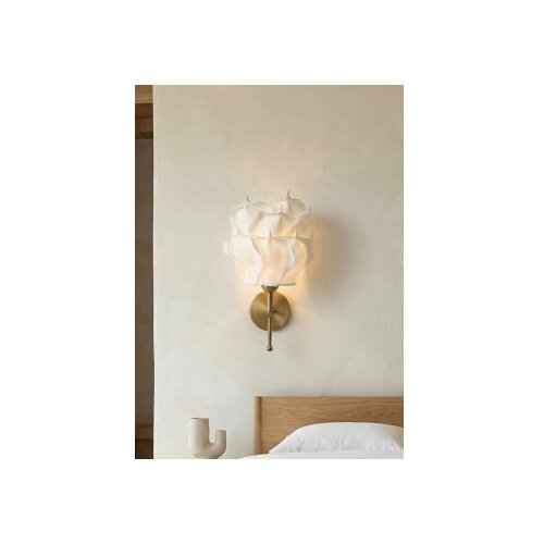 Opviq zidna lampa belo - zlatna APG0001 Slike