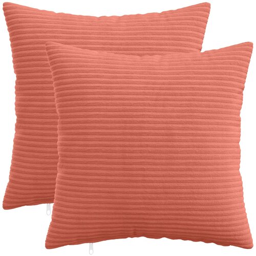  Presvlaka za jastuk 2 pcs HEERLEN Crvena narančasta 40 x 40 cm Cene