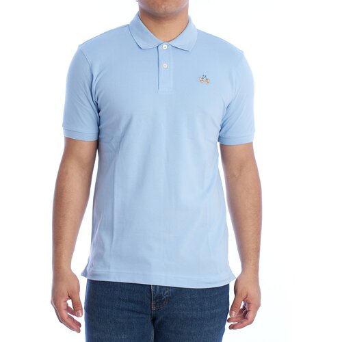 La Martina Polo majice kratki rokavi YMP002-PK001-07003 Modra Cene