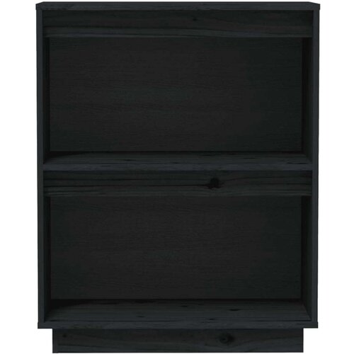 VidaXL konzolna omarica črna 60x34x75 cm trdna borovina Slike