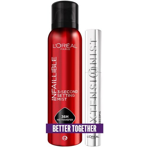  L&amp;#039;Or&amp;eacute;al Paris Infaillible spej + L&amp;#039;Or&amp;eacute;al Paris Telescopic maskara Slike