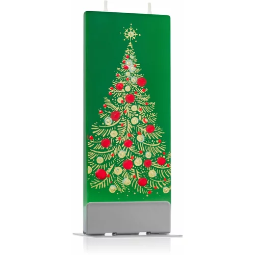 Flatyz Holiday Gold Christmas Tree ukrasna svijeća 6x15 cm