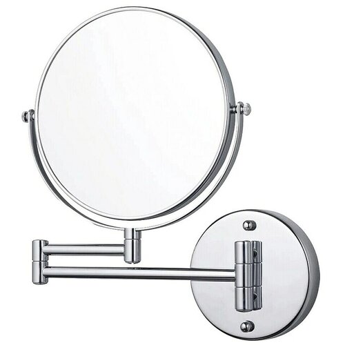 Tesa Kozmetičko ogledalo Visioon (&amp;Scaron; x V: 480 x 308 mm, Promjer: 236 mm, Srebrna) Slike