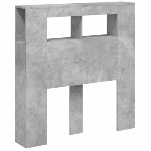  LED uzglavlje siva boja betona 100x18,5x103,5 cm Slike