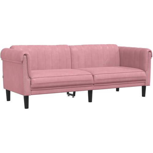 Maison Chic kavč - Sofa - Kanape trosed roza žamet, (21726665) Cene