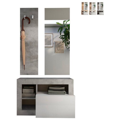 LC Mobili Moderen set za predsobo s kljukami in ogledalom HAMBURG 409030CE-1 Cene