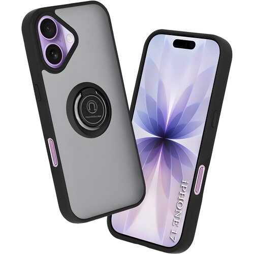 Techsuit Glinth Ovitek za Apple iPhone 17 - Črna Slike
