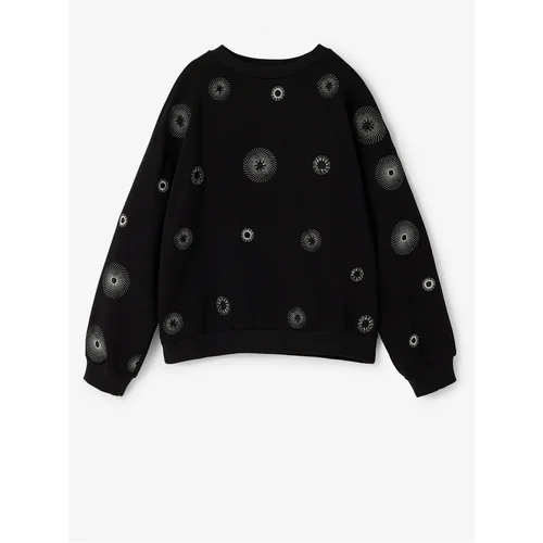 Desigual Black Girly Patterned Sweatshirt Ivy - Girls