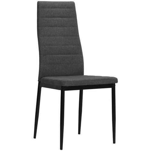 Maison Chic Jedilni stoli - Vzorci stoli 4 kosi temno sivo blago A986, (22032188) Slike