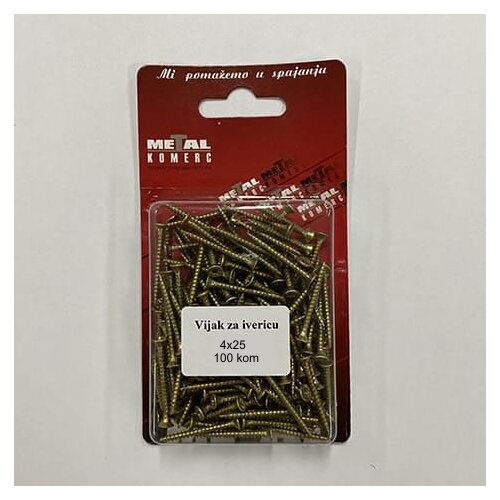 MetalKom Blister Vijak za ivericu, 4X25 Cene
