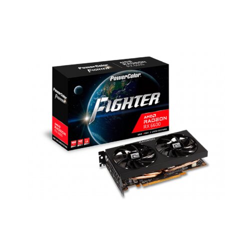 PowerColor AXRX6600 8GBD6-3DHFighter AMD Radeon RX66008GB GDDR6 128bit;HDMI,3xDP Slike