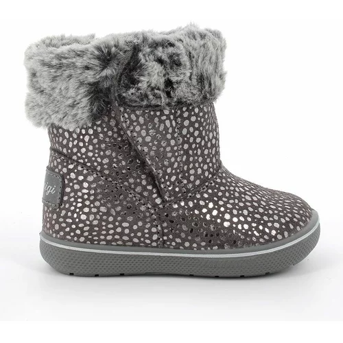 Primigi Dječje cipele za snijeg od brušene kože boja: siva