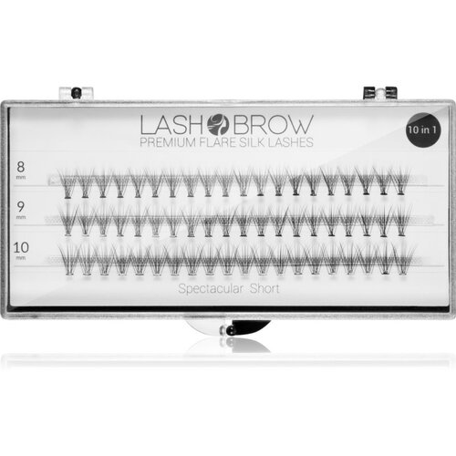 Lash Brow Premium Flare Silk Lashes umjetne trepavice Natural Short 1 kom Slike