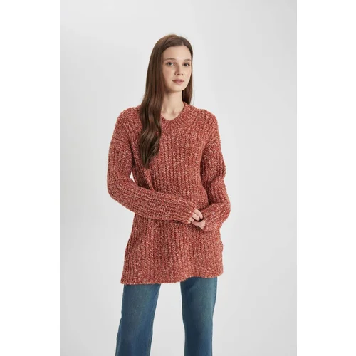 Defacto Regular Fit Crew Neck Sweater Tunic