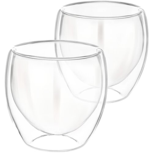 Cheffinger 2 kozarca 250 ml za pijače, dvojna stena iz borosilikatnega stekla, Prozorno, (5000071318) Cene