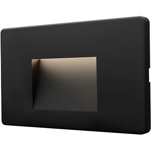 Braytron LED Zidna Svetiljka Kvadratna 3W Crni CCT IP65 BG38-02181 Slike
